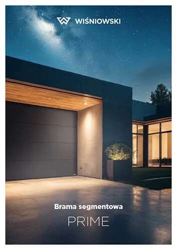 Okładka katalogu bram segmentowych PRIME WIŚNIOWSKI