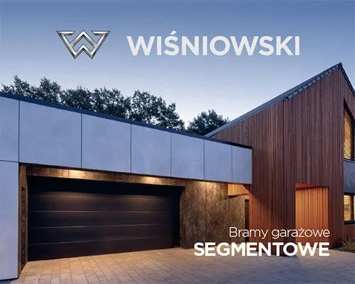 Okładka katalogu bram garażowych segmentowych WIŚNIOWSKI