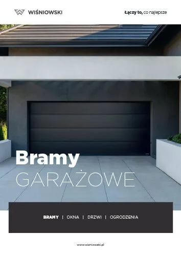 Okładka katalogu bram garażowych WIŚNIOWSKI