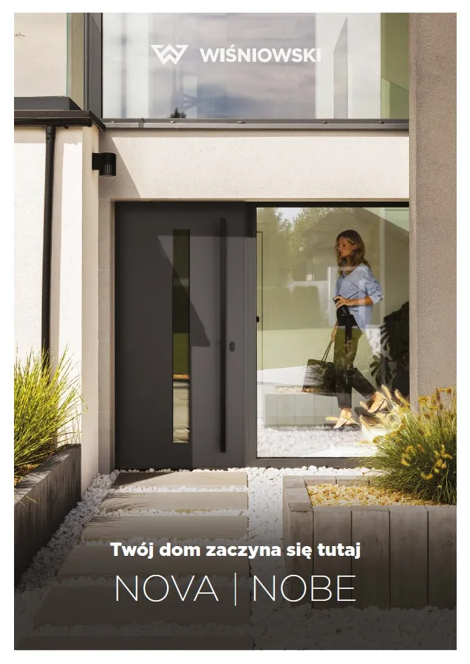 Okładka katalogu drzwi NOVA i NOBE WIŚNIOWSKI