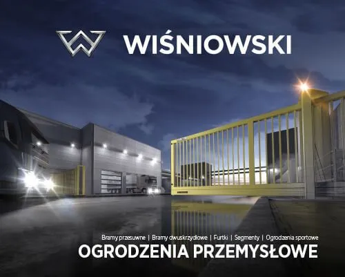 Okładka katalogu ogrodzeń przemysłowych WIŚNIOWSKI